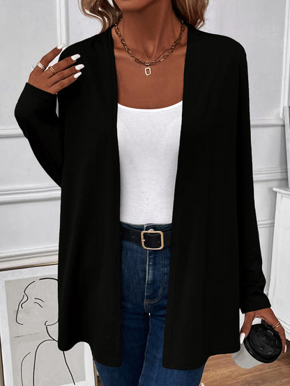 Open Front Long Sleeve Cardigan