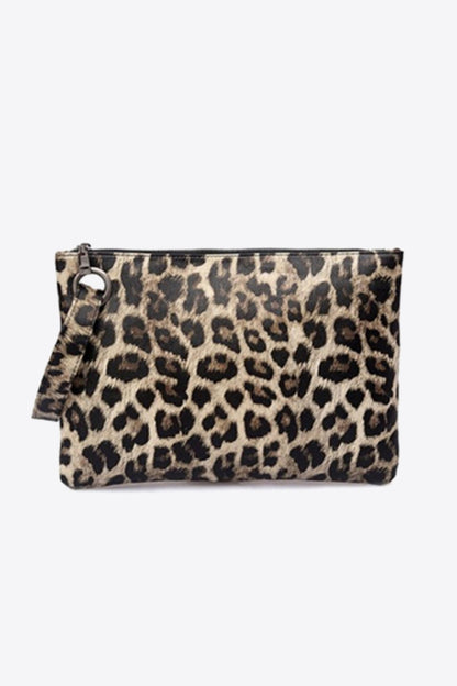 Leopard PU Leather Clutch