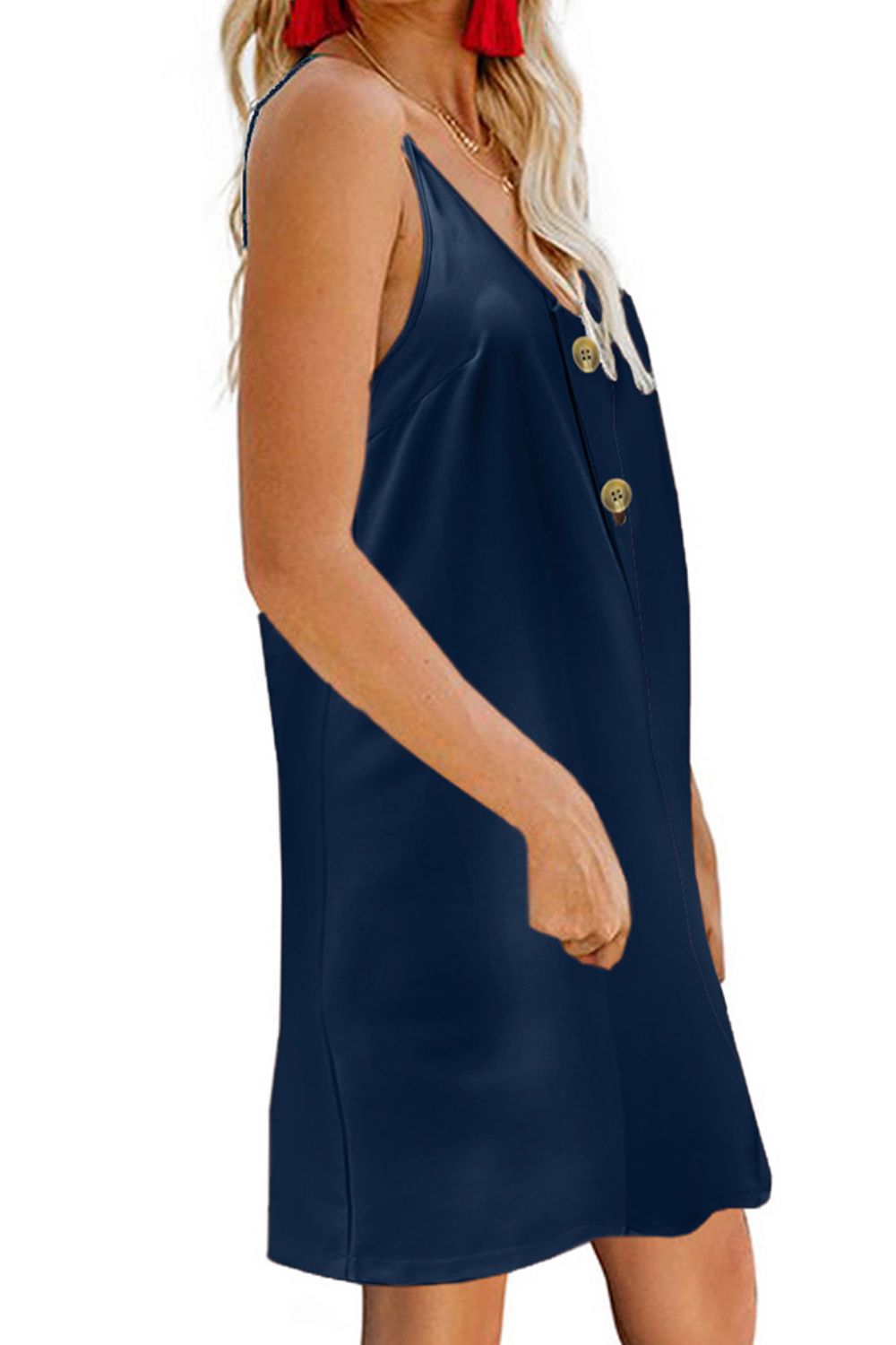 V-Neck Mini Cami Dress