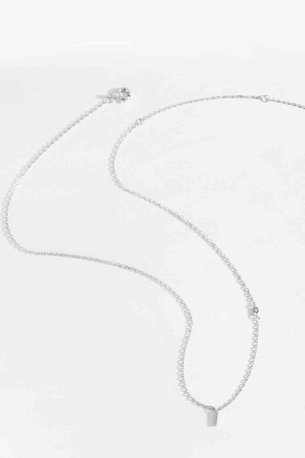 G To K Zircon 925 Sterling Silver Necklace