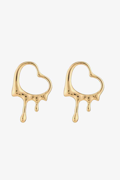 Heart Zinc Alloy Earrings