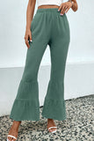 Long Flare Pants with Pocket