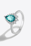 Paraiba Tourmaline Pear Shape Ring