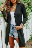 V-Neck Long Sleeve Button-Down Cardigan