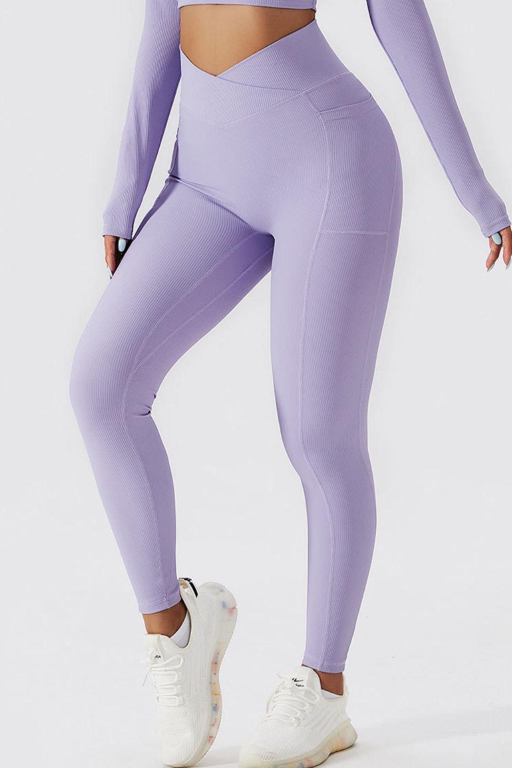 Basic Bae Crossover Waist Active Leggings